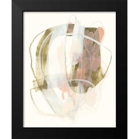 Hyacinth Gesture III Black Modern Wood Framed Art Print by Vess, June Erica