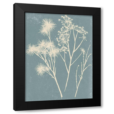 Small Spray I Black Modern Wood Framed Art Print with Double Matting by Wang, Melissa