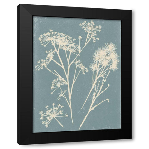 Small Spray II Black Modern Wood Framed Art Print with Double Matting by Wang, Melissa