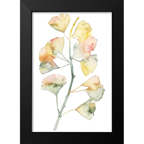 Maidenhair Branch II Black Modern Wood Framed Art Print by Popp, Grace