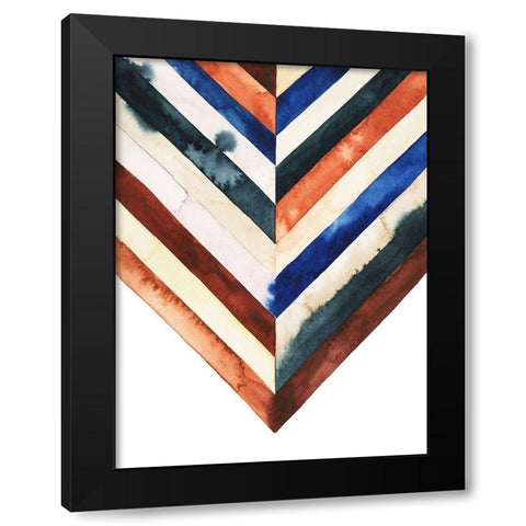 Desert Layers I Black Modern Wood Framed Art Print with Double Matting by Popp, Grace