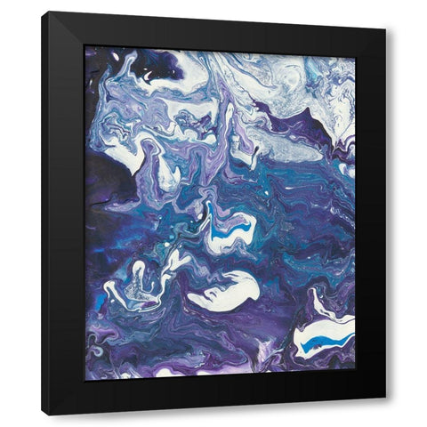 Meandering Mulberry I Black Modern Wood Framed Art Print with Double Matting by Moore, Regina