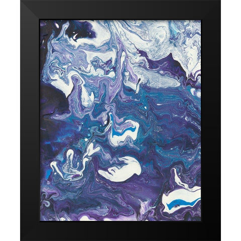 Meandering Mulberry I Black Modern Wood Framed Art Print by Moore, Regina