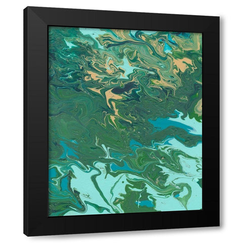 Rambling Sage I Black Modern Wood Framed Art Print by Moore, Regina