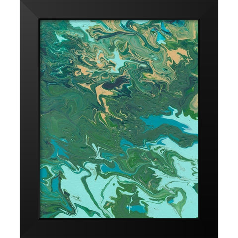 Rambling Sage I Black Modern Wood Framed Art Print by Moore, Regina