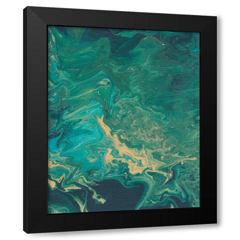 Rambling Sage II Black Modern Wood Framed Art Print with Double Matting by Moore, Regina