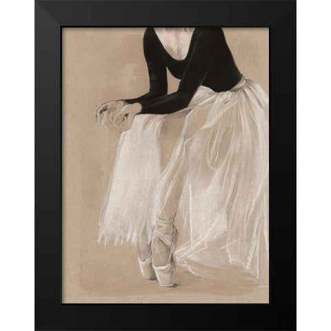 Ballet Study I Black Modern Wood Framed Art Print by Parker, Jennifer Paxton