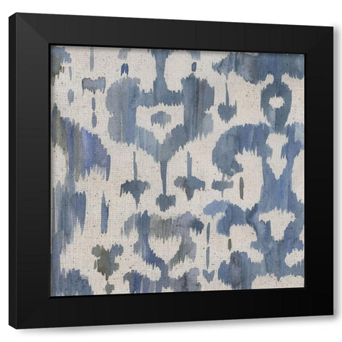 Water Ikat I Black Modern Wood Framed Art Print by Zarris, Chariklia