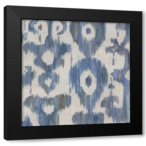 Water Ikat II Black Modern Wood Framed Art Print by Zarris, Chariklia