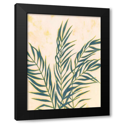 Sunset Fronds I Black Modern Wood Framed Art Print with Double Matting by Popp, Grace
