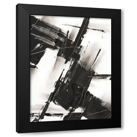 Diagonal Matrix I Black Modern Wood Framed Art Print by Harper, Ethan