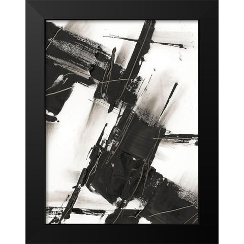 Diagonal Matrix I Black Modern Wood Framed Art Print by Harper, Ethan