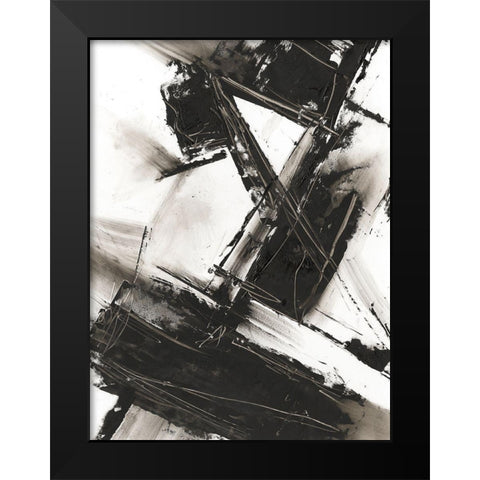 Diagonal Matrix II Black Modern Wood Framed Art Print by Harper, Ethan
