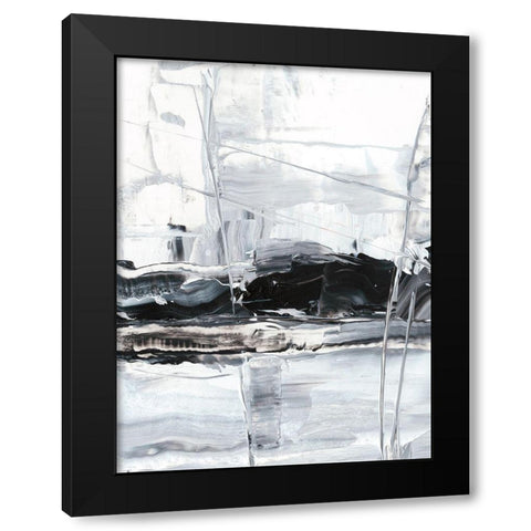 Winter Lightning II Black Modern Wood Framed Art Print by Harper, Ethan