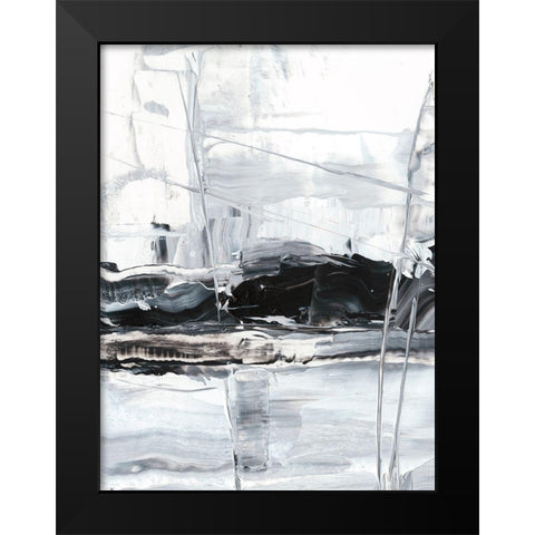 Winter Lightning II Black Modern Wood Framed Art Print by Harper, Ethan