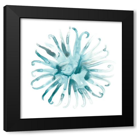 Ocean Cameo II Black Modern Wood Framed Art Print by Vess, June Erica