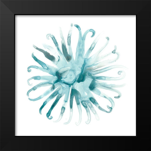 Ocean Cameo II Black Modern Wood Framed Art Print by Vess, June Erica