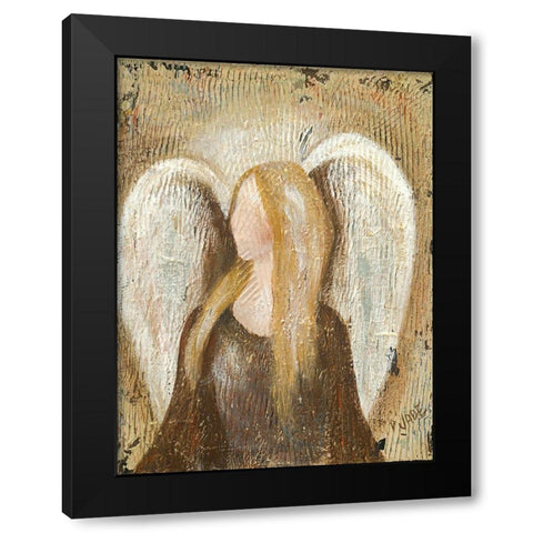 Angel Black Modern Wood Framed Art Print with Double Matting by Reynolds, Jade