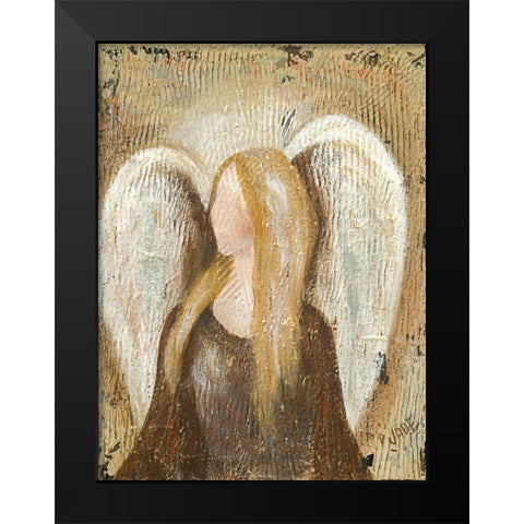 Angel Black Modern Wood Framed Art Print by Reynolds, Jade
