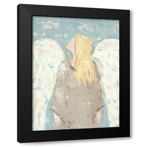 Angel Waiting Black Modern Wood Framed Art Print with Double Matting by Reynolds, Jade