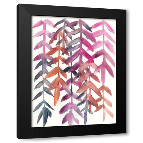 Monrovia II Black Modern Wood Framed Art Print with Double Matting by Zarris, Chariklia