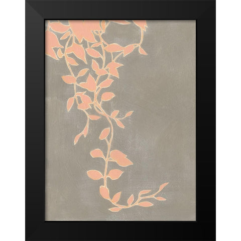 Coral Pothos I Black Modern Wood Framed Art Print by Popp, Grace