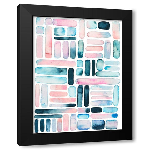 Prisma Puzzle I Black Modern Wood Framed Art Print by Popp, Grace