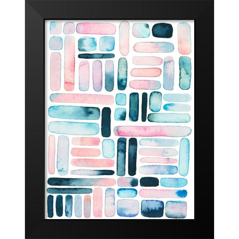 Prisma Puzzle I Black Modern Wood Framed Art Print by Popp, Grace