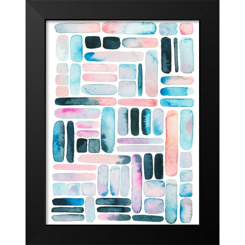 Prisma Puzzle II Black Modern Wood Framed Art Print by Popp, Grace