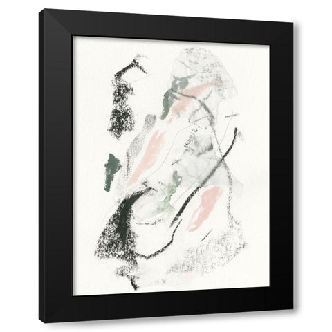 Unravel I Black Modern Wood Framed Art Print with Double Matting by Borges, Victoria