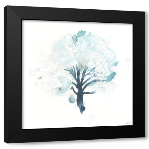 Liquid Arbor I Black Modern Wood Framed Art Print with Double Matting by Vess, June Erica