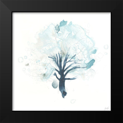 Liquid Arbor I Black Modern Wood Framed Art Print by Vess, June Erica
