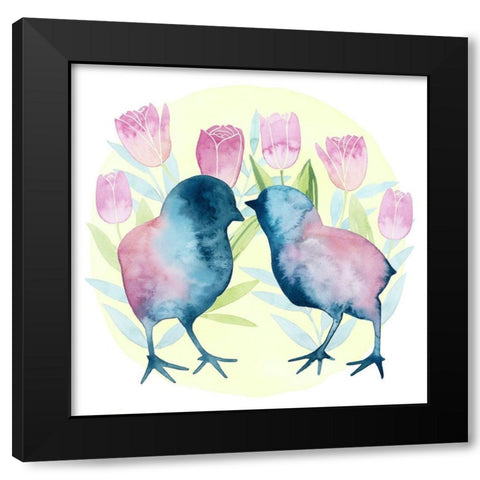 Tulip Easter II Black Modern Wood Framed Art Print by Popp, Grace