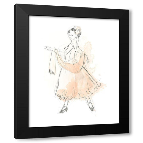 Blush and Grey Fashion IV Black Modern Wood Framed Art Print by Vess, June Erica