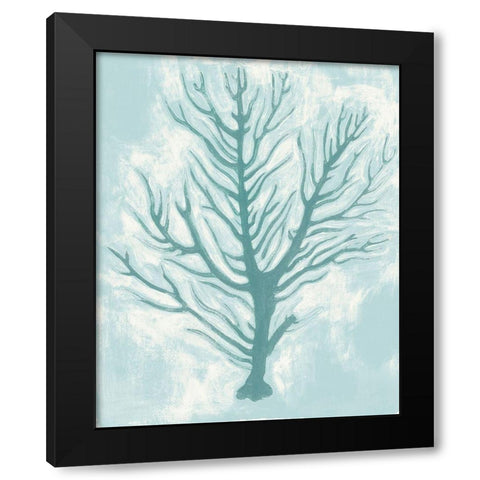 Living Teal I Black Modern Wood Framed Art Print by Popp, Grace