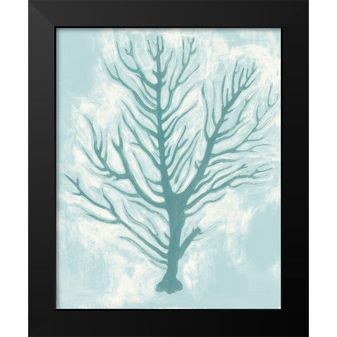 Living Teal I Black Modern Wood Framed Art Print by Popp, Grace