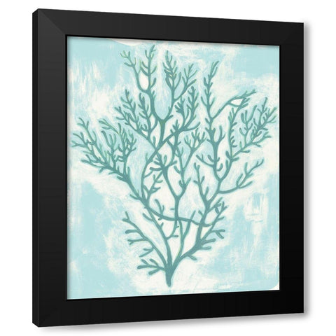 Living Teal II Black Modern Wood Framed Art Print by Popp, Grace