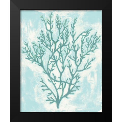 Living Teal II Black Modern Wood Framed Art Print by Popp, Grace