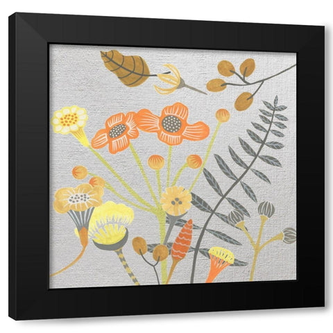 Sundown II Black Modern Wood Framed Art Print with Double Matting by Wang, Melissa