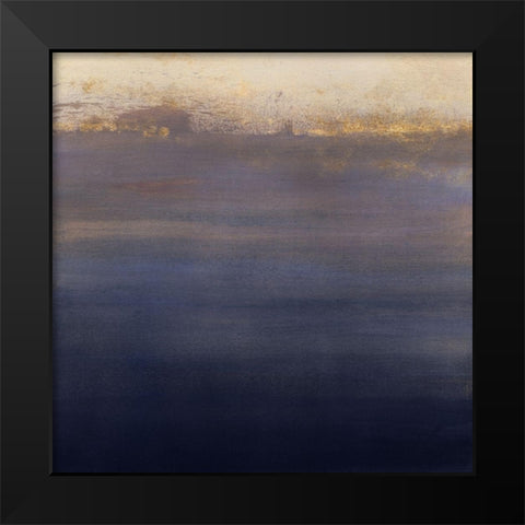 Indigo Sundown I Black Modern Wood Framed Art Print by Borges, Victoria