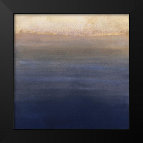Indigo Sundown II Black Modern Wood Framed Art Print by Borges, Victoria