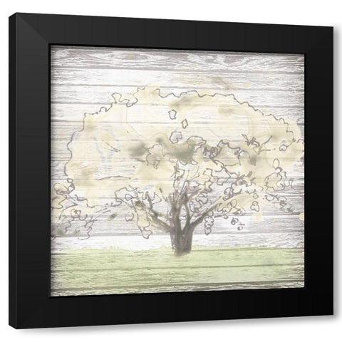 Barn Tree I Black Modern Wood Framed Art Print by Vess, June Erica