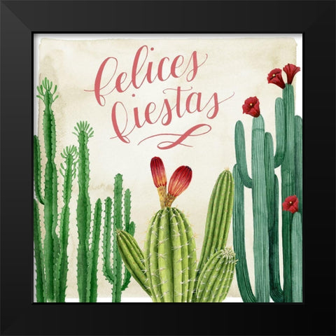 Christmas Cactus II Black Modern Wood Framed Art Print by Popp, Grace