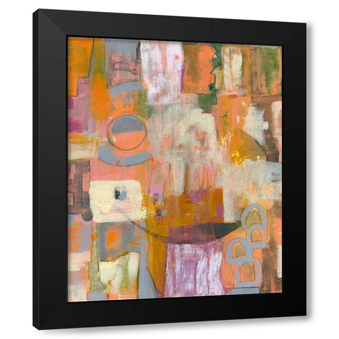 Pretty in Pinks I Black Modern Wood Framed Art Print by Daavettila, Tara