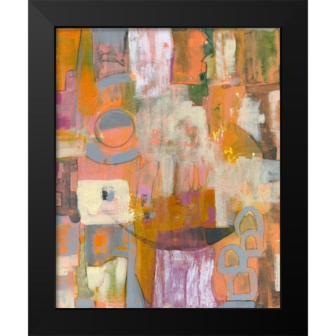 Pretty in Pinks I Black Modern Wood Framed Art Print by Daavettila, Tara