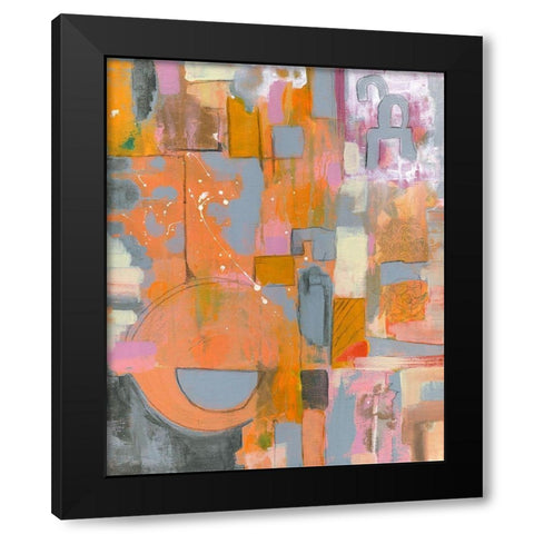 Pretty in Pinks II Black Modern Wood Framed Art Print with Double Matting by Daavettila, Tara
