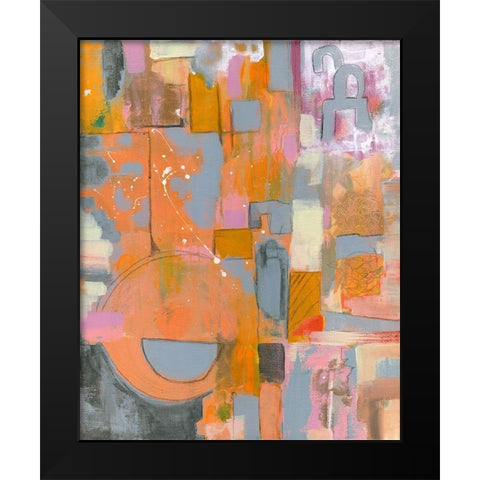Pretty in Pinks II Black Modern Wood Framed Art Print by Daavettila, Tara