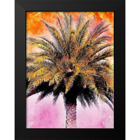 Hifi Palms IV Black Modern Wood Framed Art Print by Nall, Skip