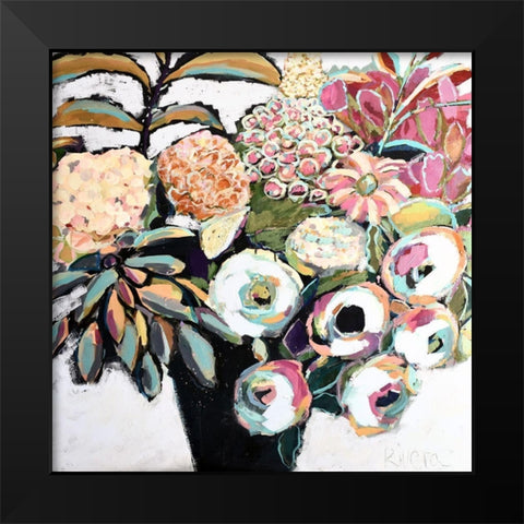 Summer Lovin I Black Modern Wood Framed Art Print by Rivera, Michelle