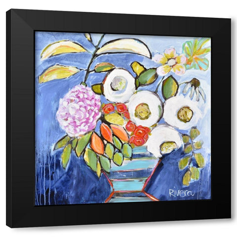 Summer Lovin II Black Modern Wood Framed Art Print by Rivera, Michelle